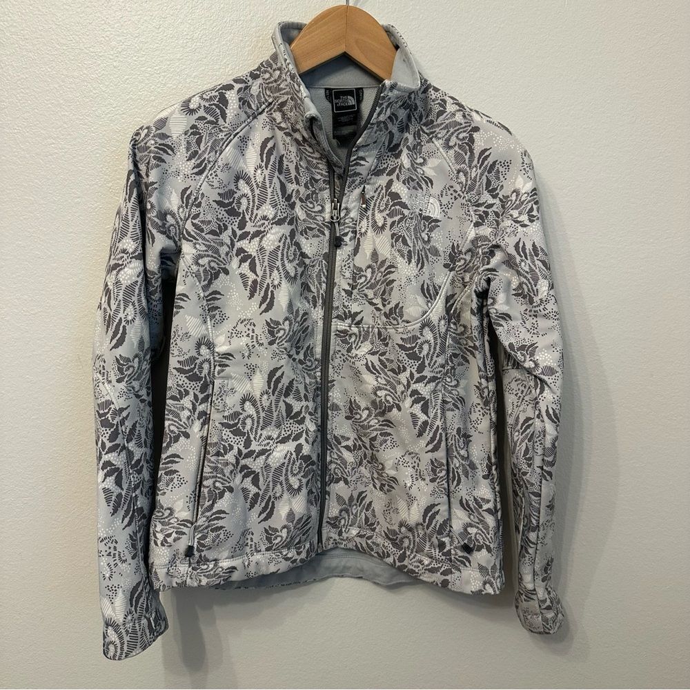 The North Face Light Gray Soft Shell Jacket